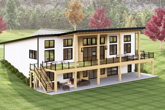 Exterior - Other Elevation for Modern House Plan #1064-323 - 3 bed, 2 bath