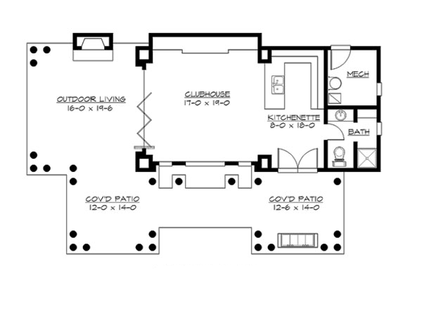 Classical Floor Plan - Main Floor Plan #132-224
