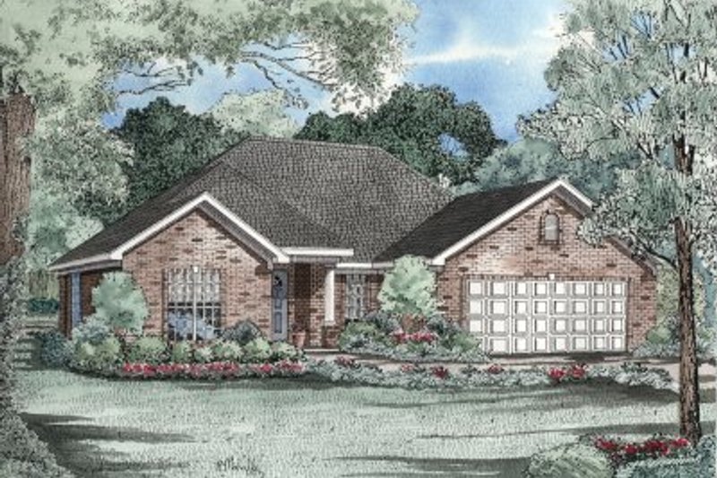 Architectural House Design - European Exterior - Front Elevation Plan #17-138