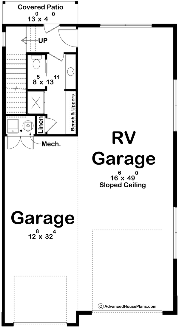Dream House Plan - Modern Floor Plan - Main Floor Plan #455-739