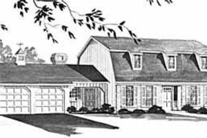 Colonial Exterior - Front Elevation Plan #36-394