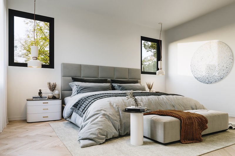 Dream House Plan - Interior - Master Bedroom 1 for Modern House Plan #23-2799 - 5 bed, 3.5 bath