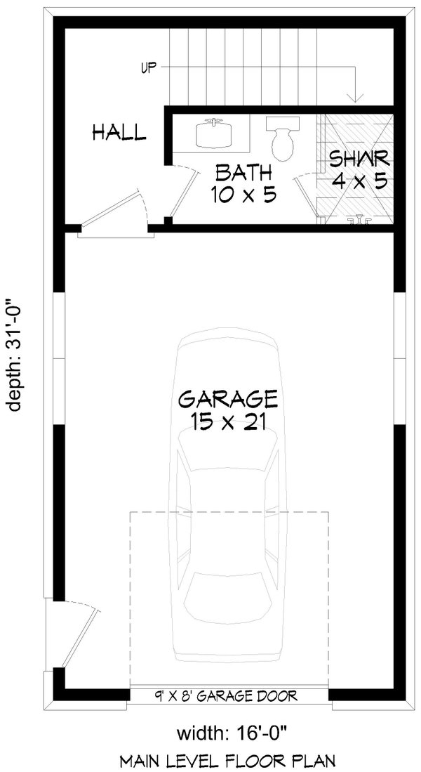 Colonial Floor Plan - Main Floor Plan #932-1084