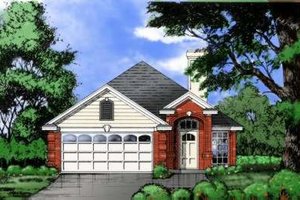 House Blueprint - Traditional Exterior - Front Elevation Plan #40-108