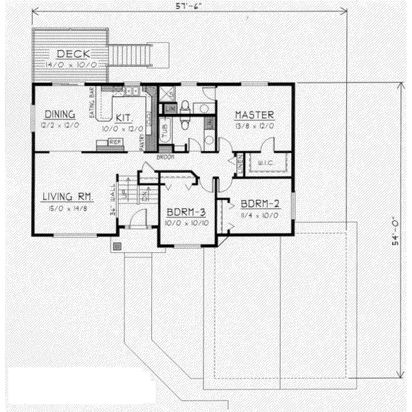 Traditional Floor Plan - Main Floor Plan #112-108