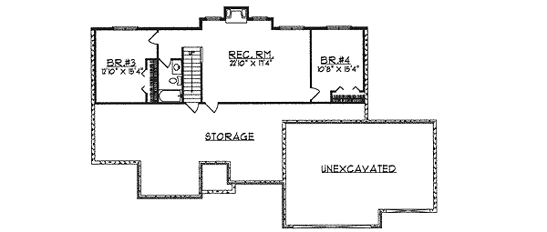 House Design - Traditional Floor Plan - Upper Floor Plan #70-177