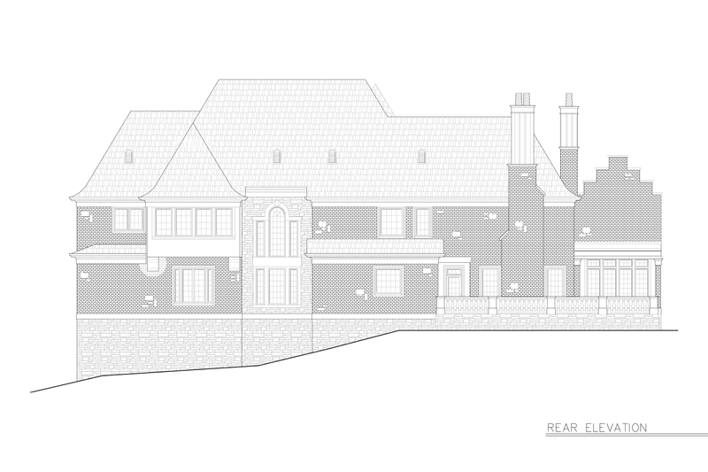 Architectural House Design - Exterior - Other Elevation 1 for European House Plan #119-481 - 5 bed, 5 bath