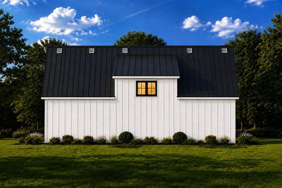 Exterior - Rear Elevation for Cottage House Plan #20-2657 - 1 bed, 1 bath