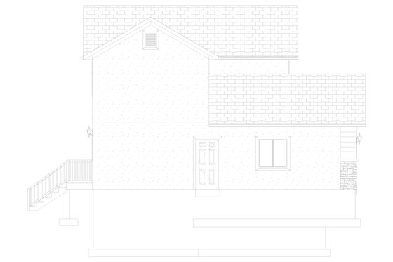 Exterior - Other Elevation 1 for Traditional House Plan #1060-455 - 3 bed, 2 bath
