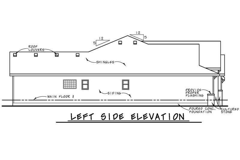 Architectural House Design - Exterior - Other Elevation for Cottage House Plan #20-2187 - 3 bed, 2 bath