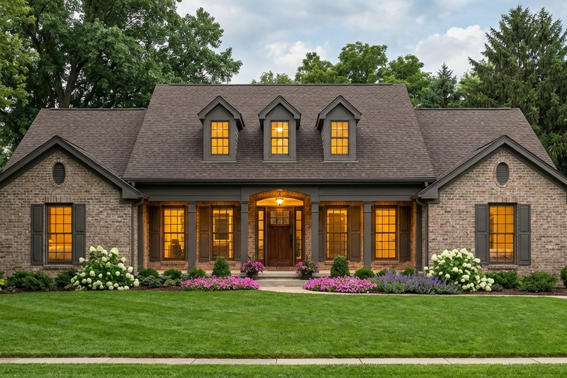 Home Plan - Exterior - Front Elevation 3 for Southern House Plan #406-183 - 3 bed, 3 bath