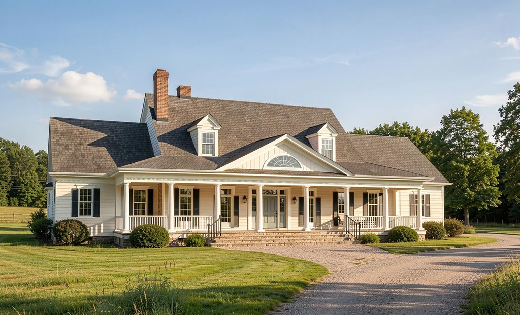 Exterior - Front Elevation 2 for Southern House Plan #137-236 - 4 bed, 3 bath