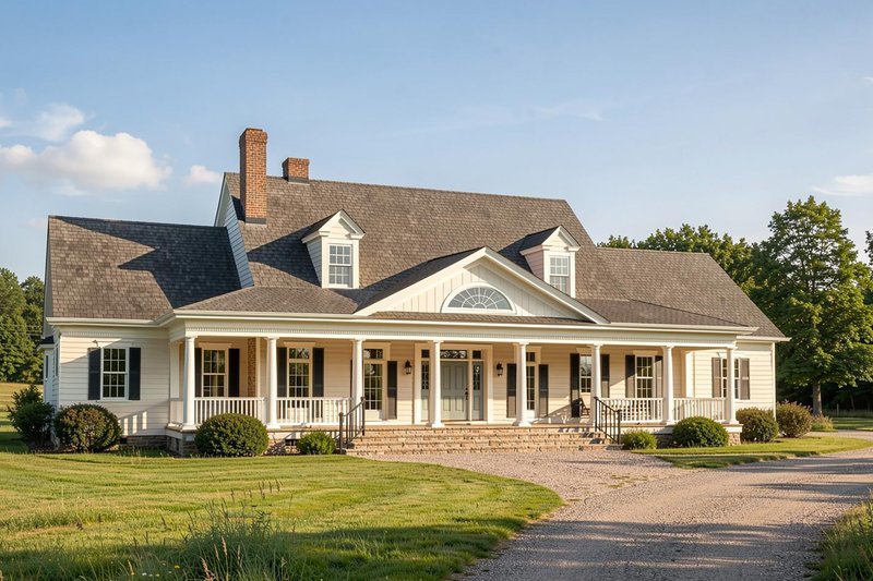 Exterior - Front Elevation 2 for Southern House Plan #137-236 - 4 bed, 3 bath