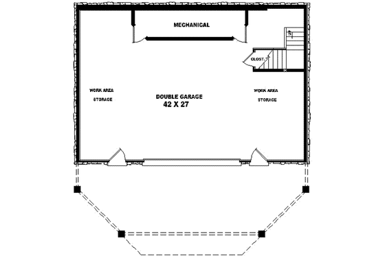 Floor Plan - Other Floor for Modern House Plan #81-470 - 3 bed, 3 bath