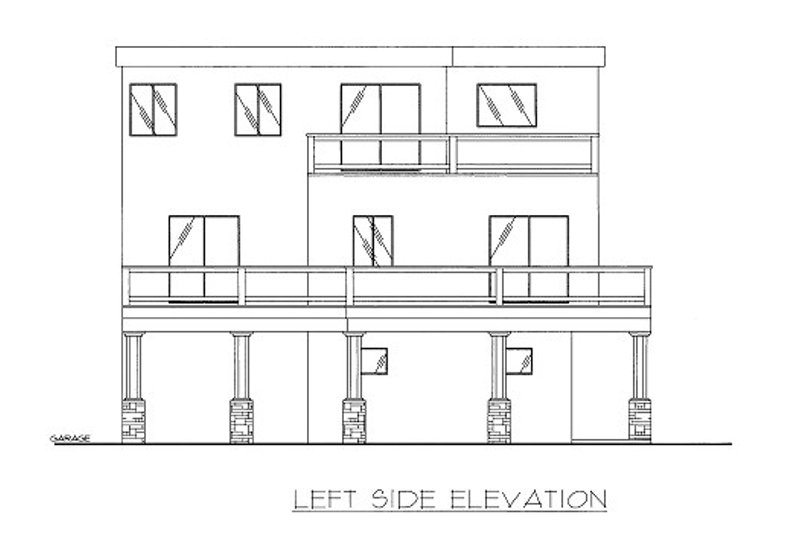 Architectural House Design - Exterior - Other Elevation for Modern House Plan #117-757 - 3 bed, 3 bath