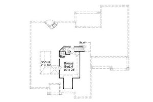 Floor Plan - Upper Floor for European House Plan #411-549 - 4 bed, 3.5 bath
