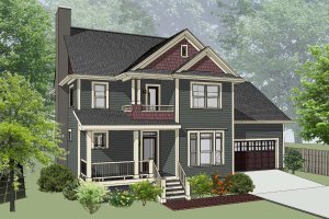 Country Exterior - Front Elevation Plan #79-258