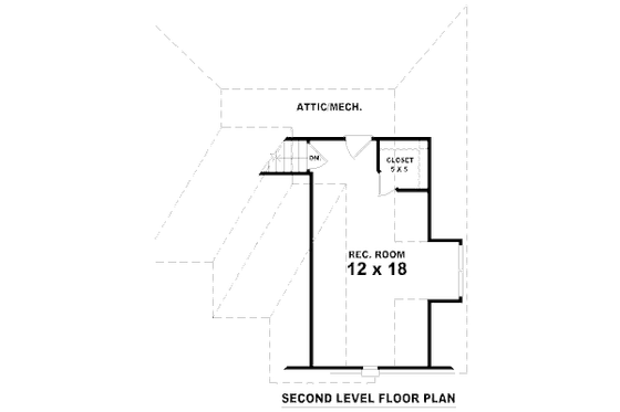 Floor Plan - Other Floor for European House Plan #81-13844 - 3 bed, 2 bath