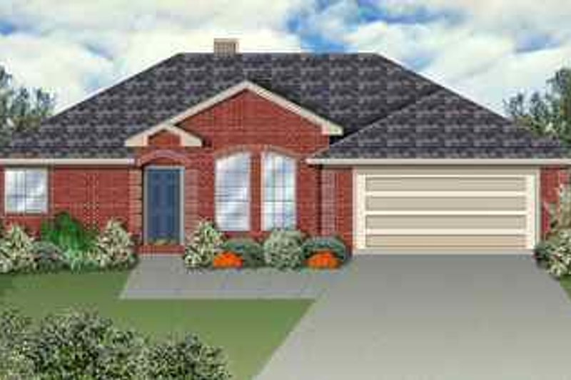 House Blueprint - Traditional Exterior - Front Elevation Plan #84-110
