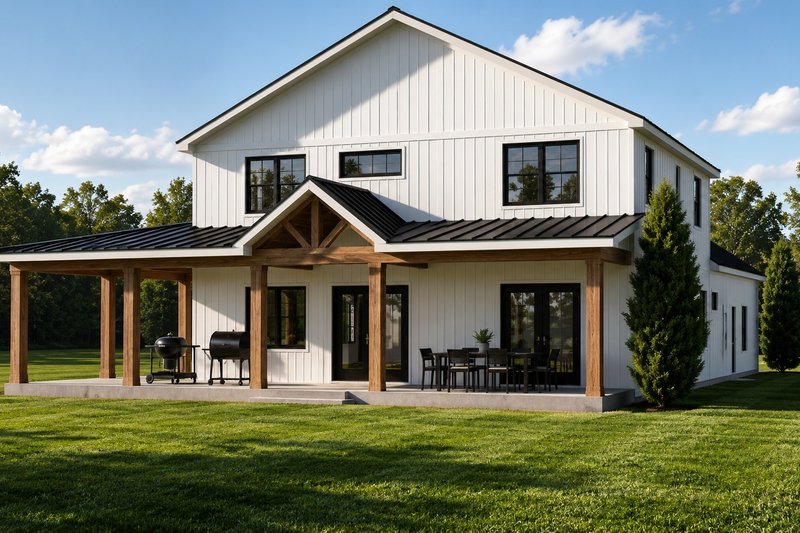 House Design - Exterior - Other Elevation 1 for Farmhouse House Plan #1064-516 - 7 bed, 4 bath