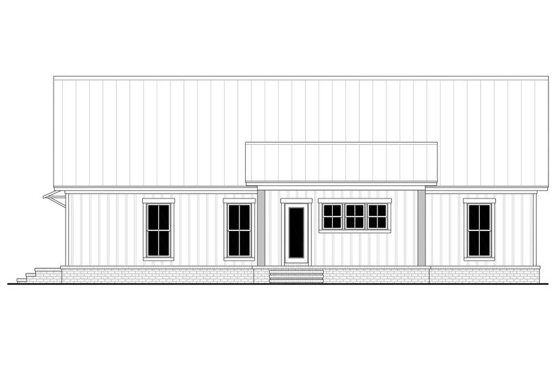 House Plan Design - Exterior - Rear Elevation 3 for Farmhouse House Plan #430-432 - 4 bed, 3 bath