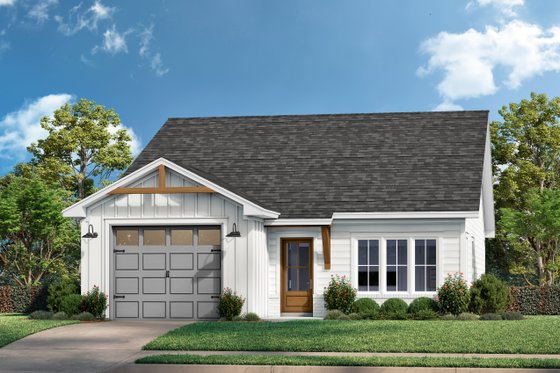 Exterior - Front Elevation 3 for Traditional House Plan #430-385 - 2 bed, 2 bath