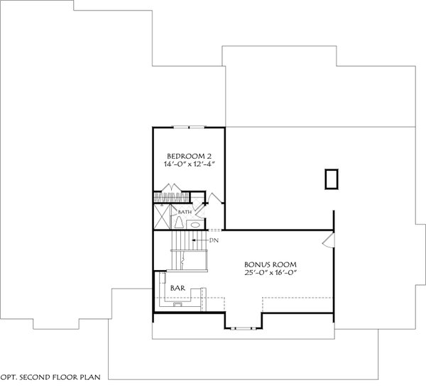 House Blueprint - Traditional Floor Plan - Upper Floor Plan #927-1055