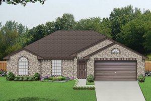 Ranch Exterior - Front Elevation Plan #84-548