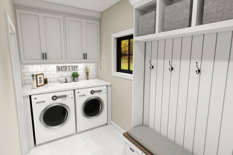 House Design - Interior - Laundry for Farmhouse House Plan #51-1377 - 3 bed, 2.5 bath