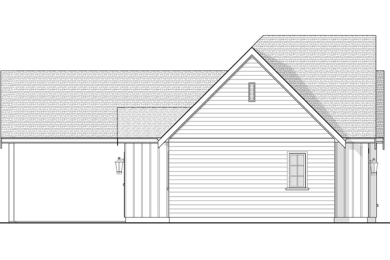 House Blueprint - Exterior - Other Elevation 1 for Cottage House Plan #1114-58 - 2 bed, 2 bath