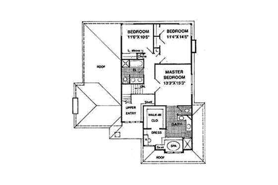 Floor Plan - Upper Floor for Traditional House Plan #116-187 - 3 bed, 3 bath