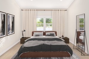 Interior - Master Bedroom for Bungalow House Plan #1060-279 - 2 bed, 1 bath