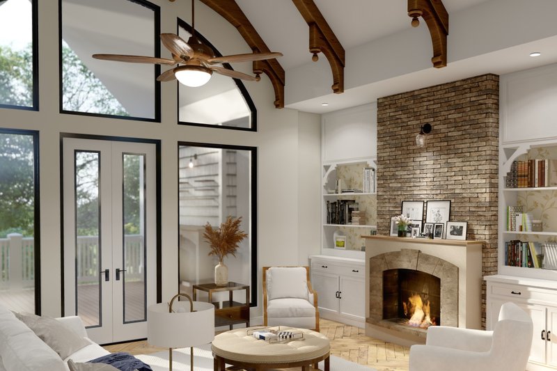 Dream House Plan - Interior - Family Room 2 for Craftsman House Plan #54-381 - 4 bed, 3.5 bath
