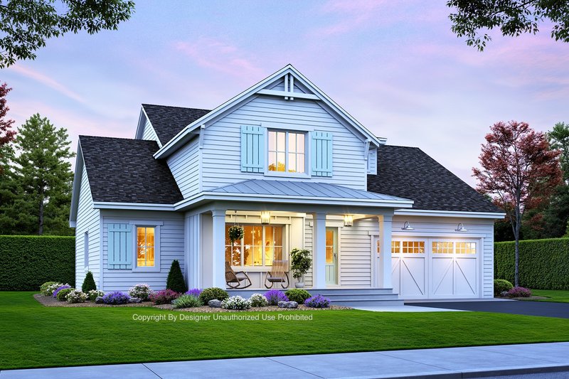 Dream House Plan - Farmhouse Exterior - Front Elevation Plan #51-1360