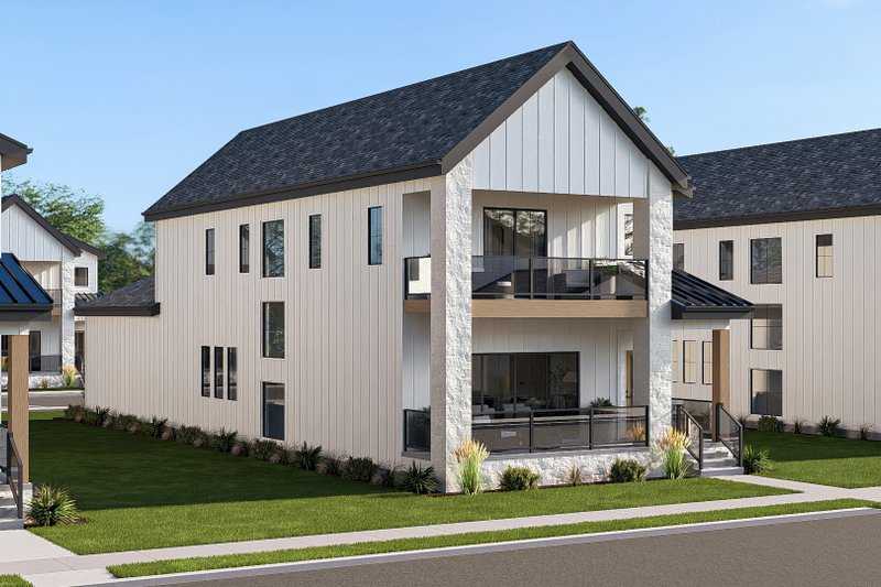House Blueprint - Exterior - Other Elevation 2 for Farmhouse House Plan #455-805 - 3 bed, 2.5 bath