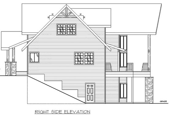 Exterior - Other Elevation 1 for Craftsman House Plan #117-886 - 3 bed, 2.5 bath