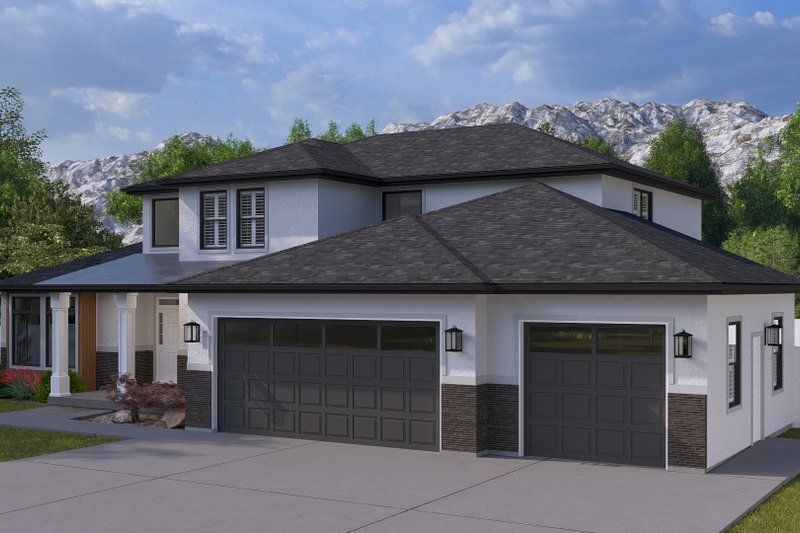 Dream House Plan - Exterior - Front Elevation 3 for Traditional House Plan #1060-288 - 4 bed, 2.5 bath