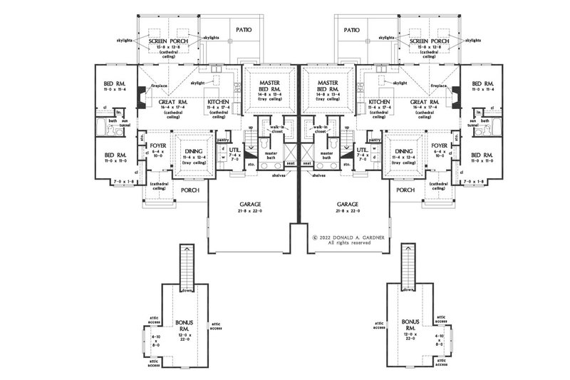 House Design - Floor Plan - Main Floor for Craftsman House Plan #929-1202 - 6 bed, 4 bath