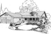 Traditional Style House Plan - 3 Beds 2.5 Baths 2214 Sq/Ft Plan #60-596 