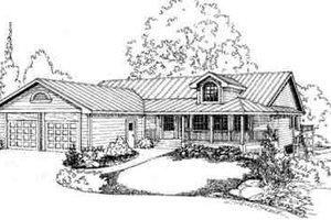 Traditional Exterior - Front Elevation Plan #60-596