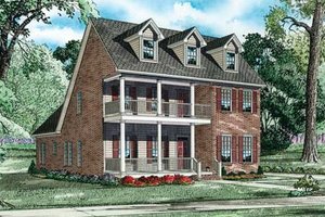 Colonial Exterior - Front Elevation Plan #17-2364