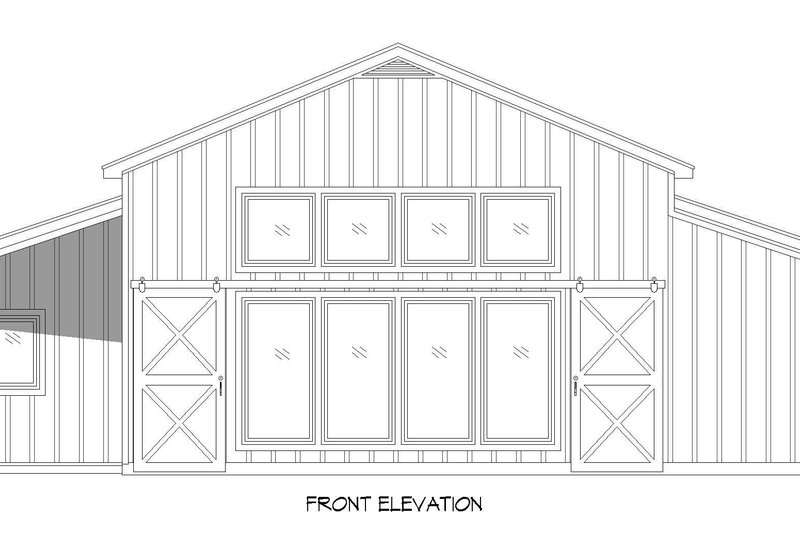 Dream House Plan - Exterior - Front Elevation 3 for Barndominium House Plan #932-521 - 2 bed, 2 bath