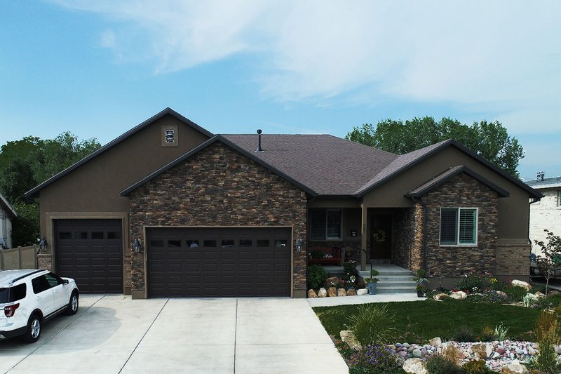 Dream House Plan - Exterior - Front Elevation 3 for Ranch House Plan #1060-43 - 2 bed, 2.5 bath
