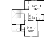 European Style House Plan - 4 Beds 3 Baths 2651 Sq/Ft Plan #15-287 