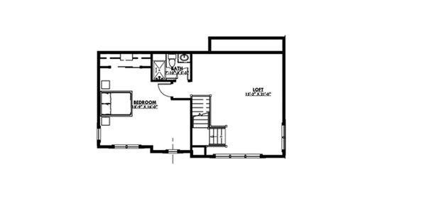 Craftsman Floor Plan - Upper Floor Plan #1069-12