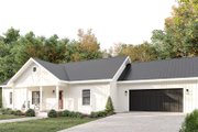 Farmhouse Style House Plan - 3 Beds 2 Baths 1425 Sq/Ft Plan #44-272 