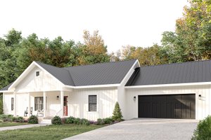 Farmhouse Exterior - Front Elevation Plan #44-272