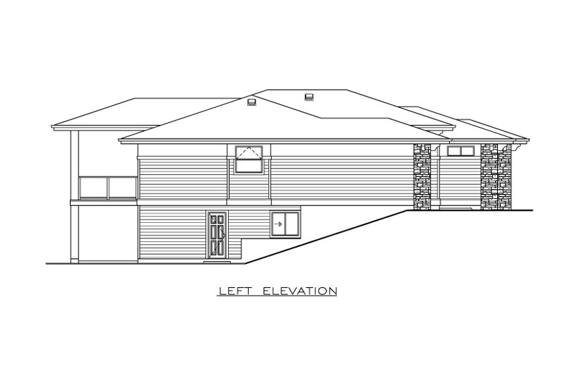 House Blueprint - Exterior - Other Elevation for Modern House Plan #1100-31 - 2 bed, 2.5 bath
