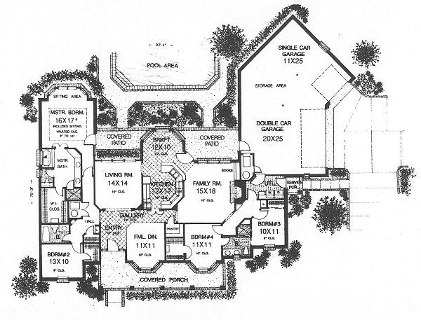 Traditional Floor Plan - Main Floor Plan #310-619