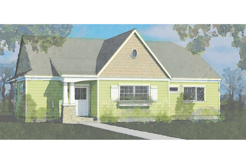 Bungalow Style House Plan - 2 Beds 1.5 Baths 1550 Sq/Ft Plan #460-10